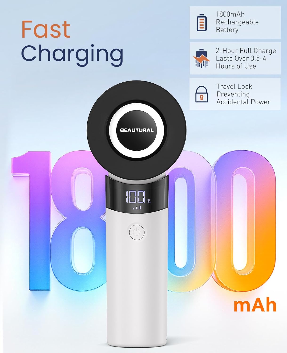 BEAUTURAL Fabric Shaver, Rechargeable Lint Remover for Clothes, Electric Lint Shaver with 6-Leaf Blades, Sweater Shavers to Fuzz, Lint Balls, Pillings, Bobbles for Clothes and Furniture