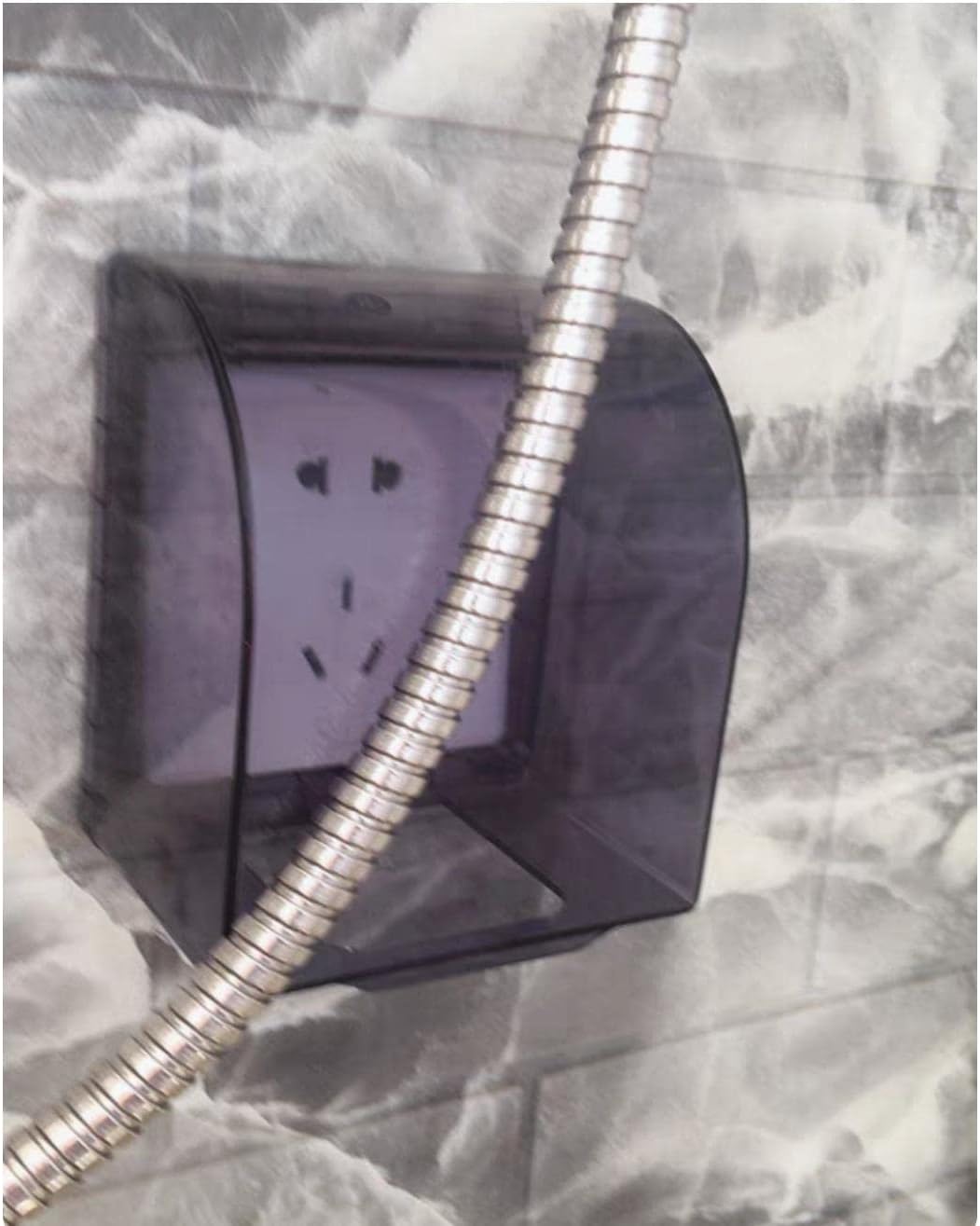 Fielect Weatherproof in Use Outlet Cover Plug Receptacle Protector for Retrofit Siding Construction Blue 86 Type 98x125x75mm 1Pcs