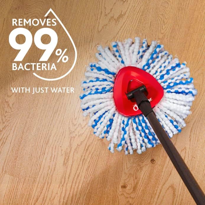 O-Cedar EasyWring RinseClean Spin Mop Microfiber Refill, 1-Pack, Blue