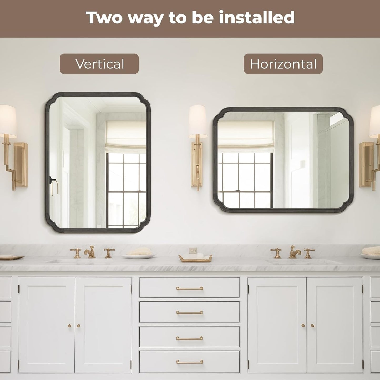 WallBeyond Full Length Mirror Wall Mounted 65"x22", Rustic Wooden Frame Floor Mirror, Large Full Body Mirror for Bedroom, Leaning or Hanging Against Wall, Natural