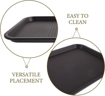 Boot Tray Waterproof Entryway Wet Shoe Storage Organizer (Rectangle, Brown) - Floor Protector for Outdoor Wet Muddy Sneaker Pets Plants with Raised Edge