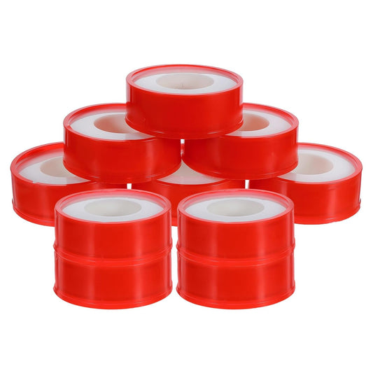 10roll PTFE Thread Seal Tape Thickened Leak Repair Tape for Plumbing Kitchen Bathroom Gas Water Pipes High Strength Chemical Resistant