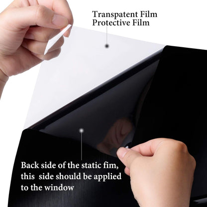 KESPEN Window Privacy Film Frosted Glass Heat Control UV Blocking Privacy Window Film for Glass Windows Static Cling Non-Adhesive Door Coverings Decals for Bathroom Home Office,17.5 Inch X 6.5 Feet
