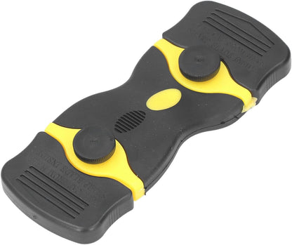 2pcs 2 in 1 Scraper Tool Abs Blade Scrapers Metal Plastic Blades for Removing Stubborn Grease and Burnt Spills on Glass Stoves, Ovens Grills(Black+Yellow)