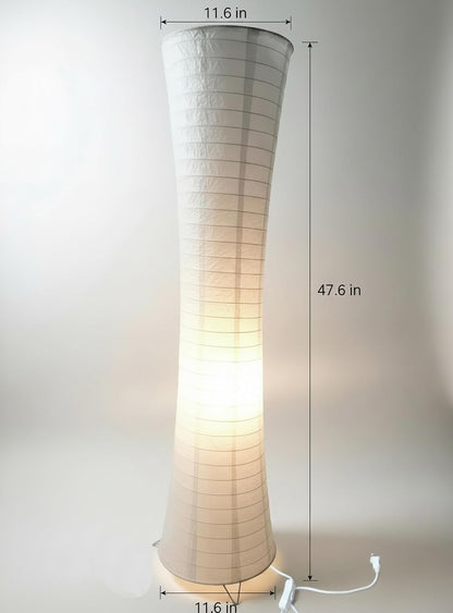 47.6-inch Japanese Paper Floor Lamp | Rice Paper Lantern for Living Room, Bedroom, Office, Dorm, Nightstand
