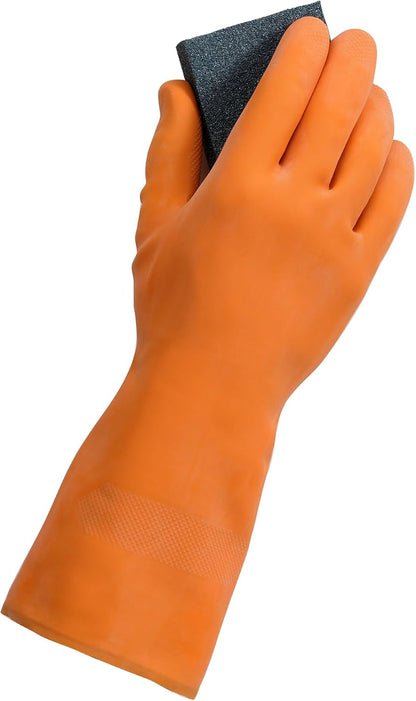 Mr. Clean Ultra Grip, Heat Resisting, Soft Cotton Flock Lining, Extreme Non-Slip Diamond Grip Gloves, Extra Large