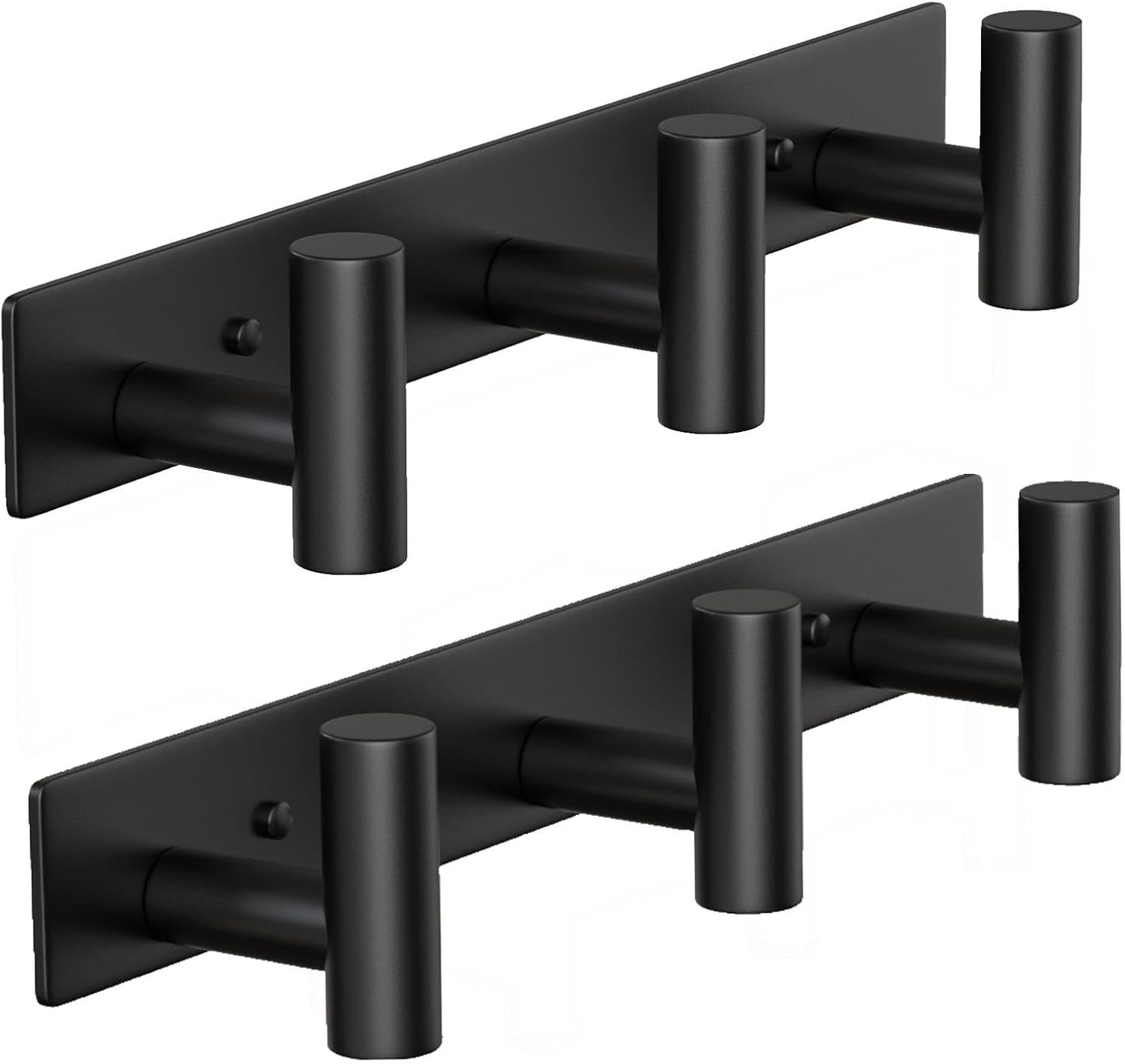 Wall Mounted Coat Rack-3 Hooks, Heavy Duty Stainless Steel Wall Hooks for Towel Coat Bag, Hat Rack Coat Hanger Coat Hooks Towel Racks for Bathroom Entryway Kitchen Office (Silver, 1 Pack)