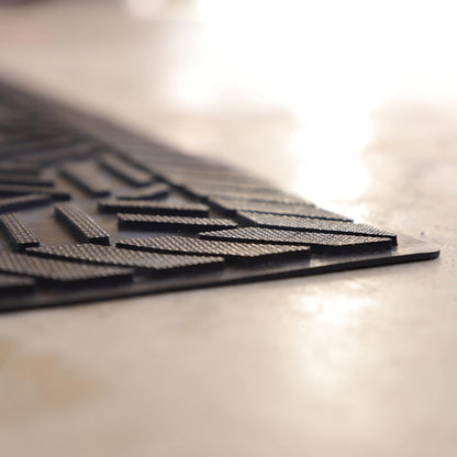 M+A Matting SuperScrape Plus Outdoor Heavy-Duty Scraper Mat – Lightweight Durable Oil-Proof Slip-Resistant High-Traffic Indoor/Outdoor Entrance Mat for Commercial Use, Rectangular, Black, 4' x 6'