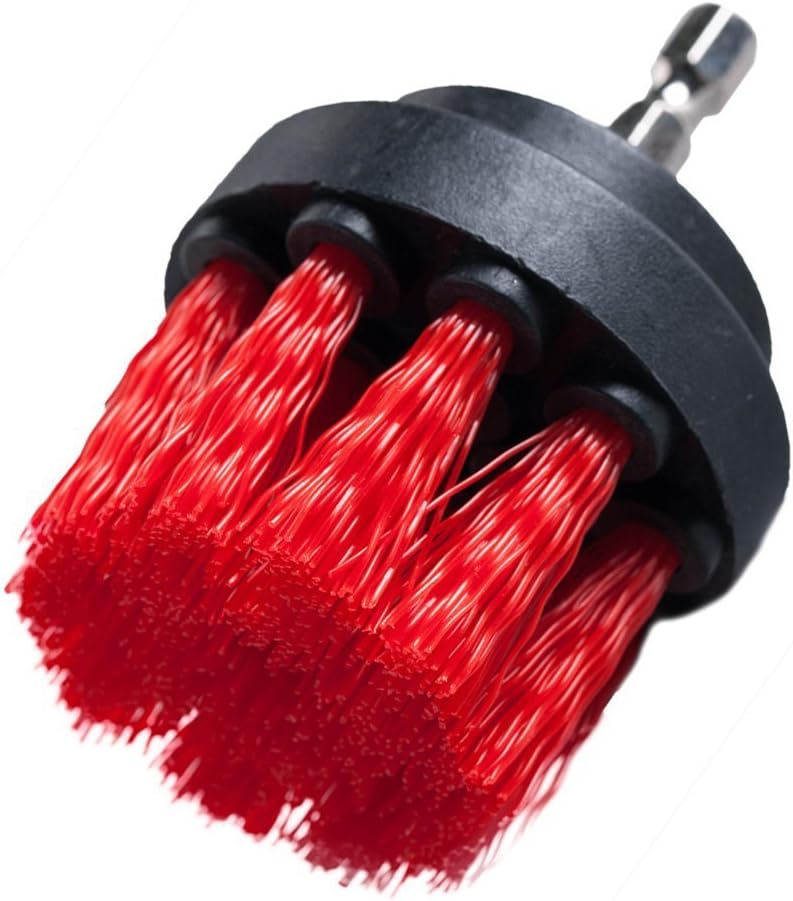 Drill Brush - 2" 5" Powered Heavy Duty Stiffness Bristles Scrubbing Scrubber Cleaning Kit for Bathroom Tile Showers Tubs Carpet Kitchen Porcelain Pool Marble