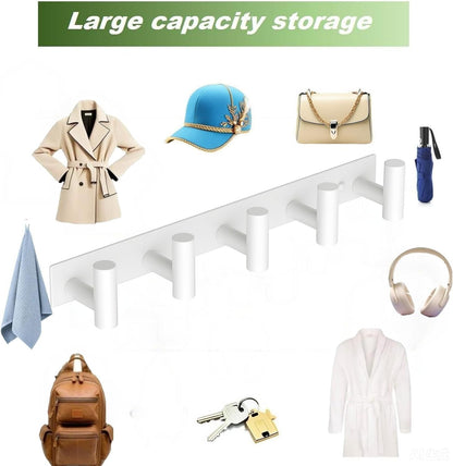 Wall Mounted Coat Rack-3 Hooks, Heavy Duty Stainless Steel Wall Hooks for Towel Coat Bag, Hat Rack Coat Hanger Coat Hooks Towel Racks for Bathroom Entryway Kitchen Office (Silver, 1 Pack)