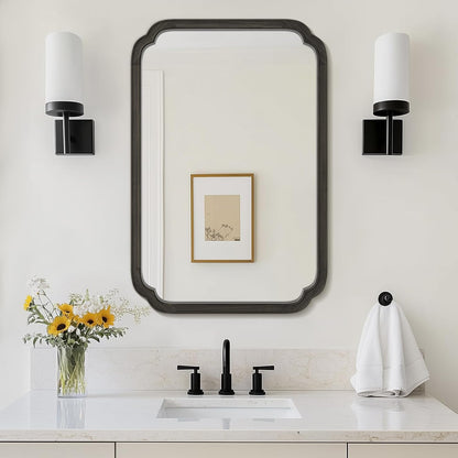 WallBeyond Full Length Mirror Wall Mounted 65"x22", Rustic Wooden Frame Floor Mirror, Large Full Body Mirror for Bedroom, Leaning or Hanging Against Wall, Natural