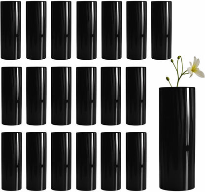 Modern Small Flower Vases 8 Pack - Ceramic, White