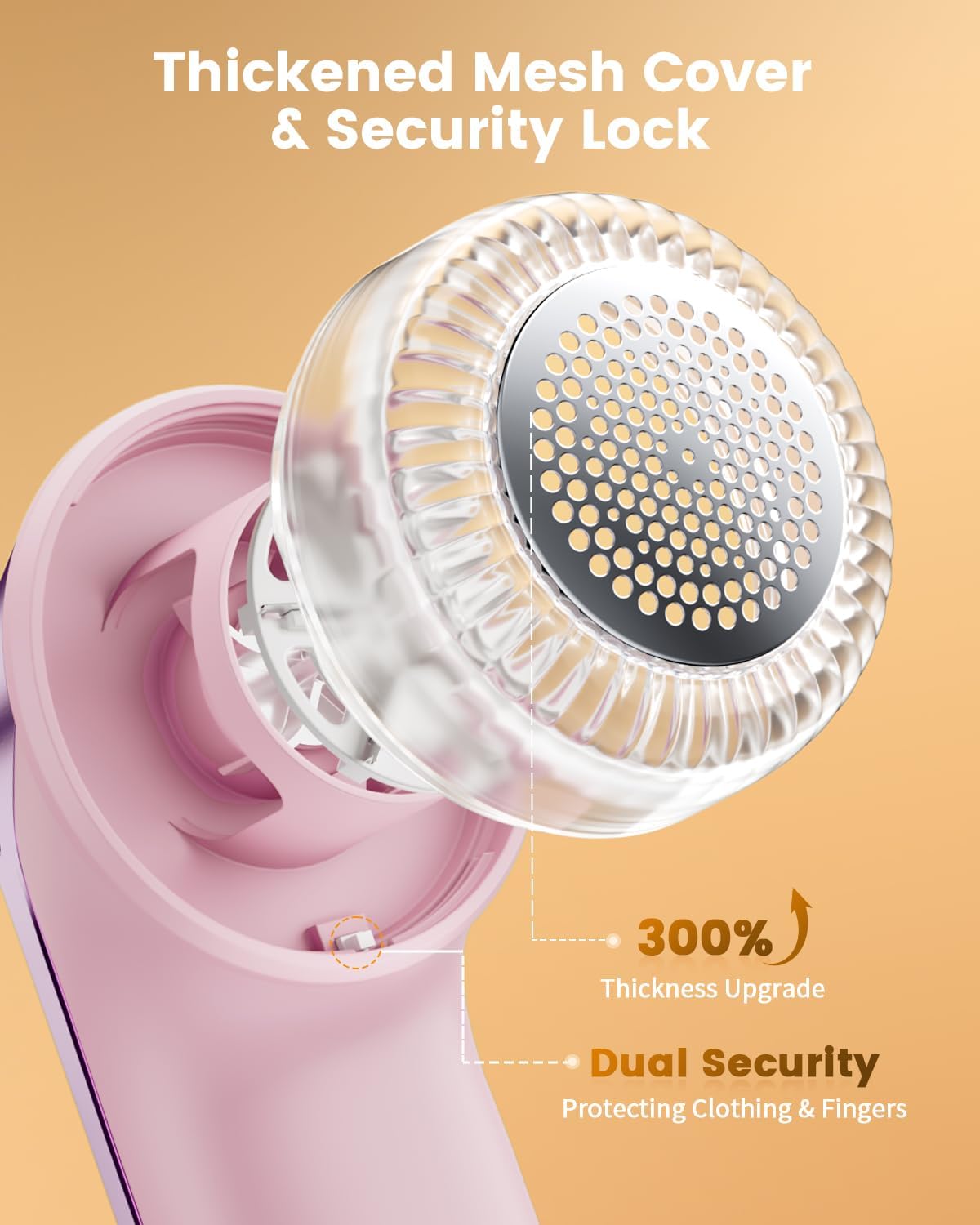 coldSky Fabric Shaver, Rechargeable Lint Shaver with Digital Display, Portable Sweater Defuzzer with 3 Speeds, 6 Leaf Blades and Safety Lock, Electric lint Remover for Clothes, Sweater (Silver)