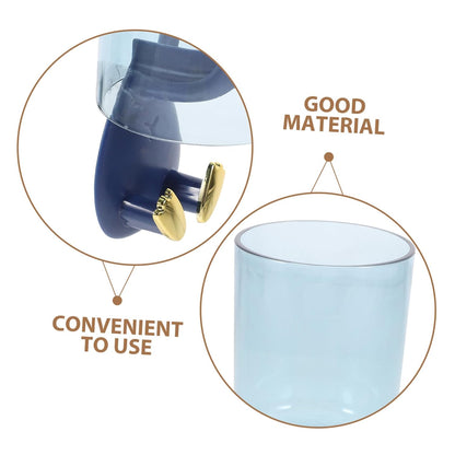 Zerodeko Wall-Mounted Toothbrush Holder with Cup and Cover Easy Installation Bathroom Organizer for Toothbrushes and Cups Space-Saving Design for Home and Dorm Use