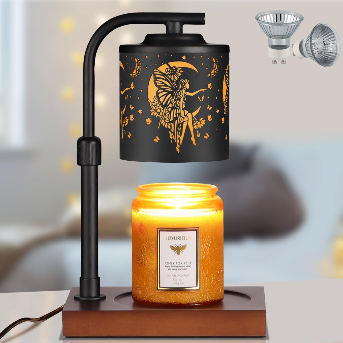 mocosa Candle Warmer Lamp with Adjustable Height Dimmable for New Home Decor Electric Candle Warmer for Jar Candles Birthday Gifts for Women Mom(Hummingbird)
