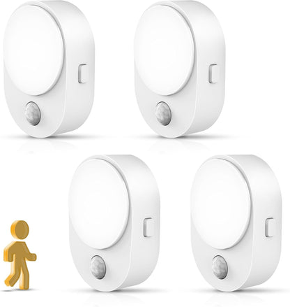 L LOHAS LED Motion Sensor Night Light,[2-PACK] Night Lights Plug into Wall,Motion Sensor and Dusk to Dawn Sensor,3000K Soft White,30/60/100lm Brightness Dimmable,Nightlight for Bathroom Hallway