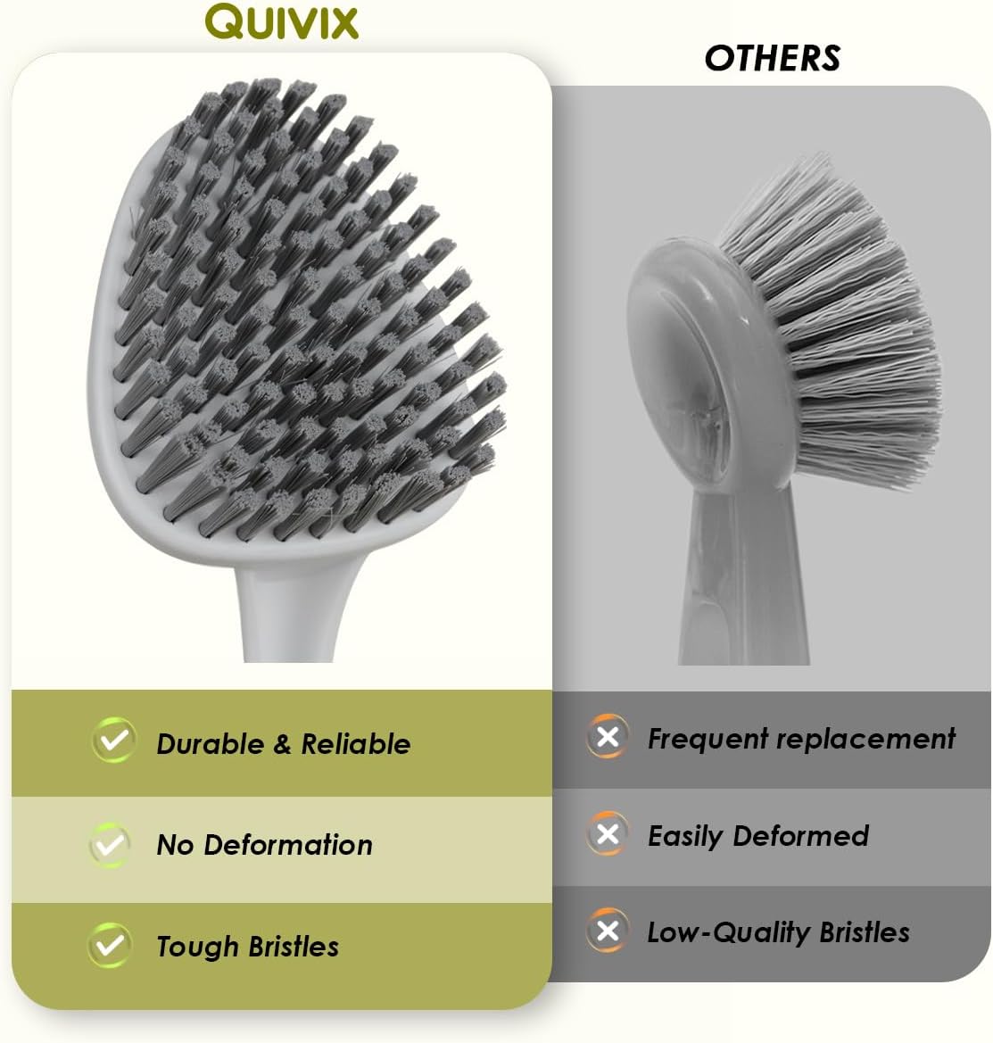 3 Pack Shower Scrub Brush Set, Stiff Bristles Grout Cleaner Brush, Scrub Brushes for Cleaning Bathtub, Bathroom, Shower, Tile, Carpet, Kitchen, Sink, Floor (Green)