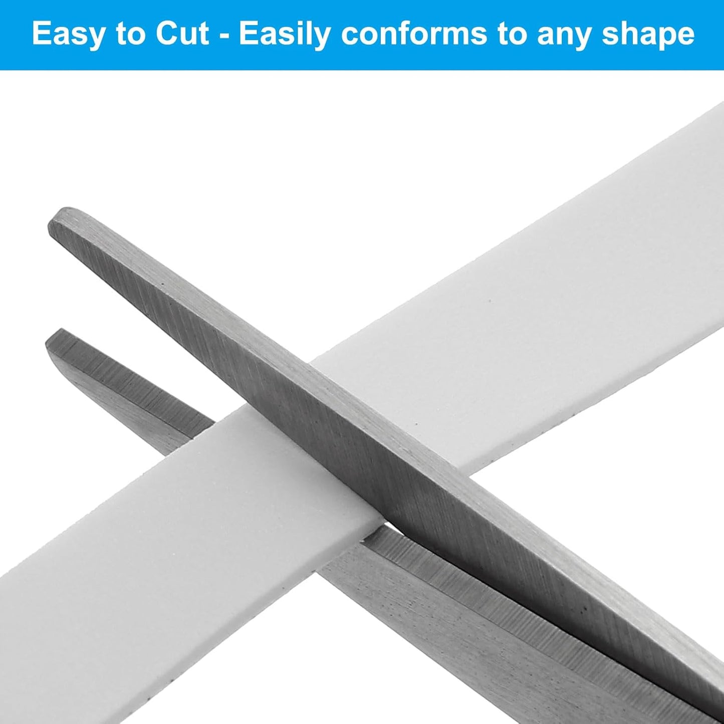 PATIKIL Weather Stripping Door Seal Strip, 3/8 Inch x 1/4 Inch x 32 Ft Self Adhesive Soundproof High Density Foam Tape Insulation for Door Window Air Conditioning, White - Colors A