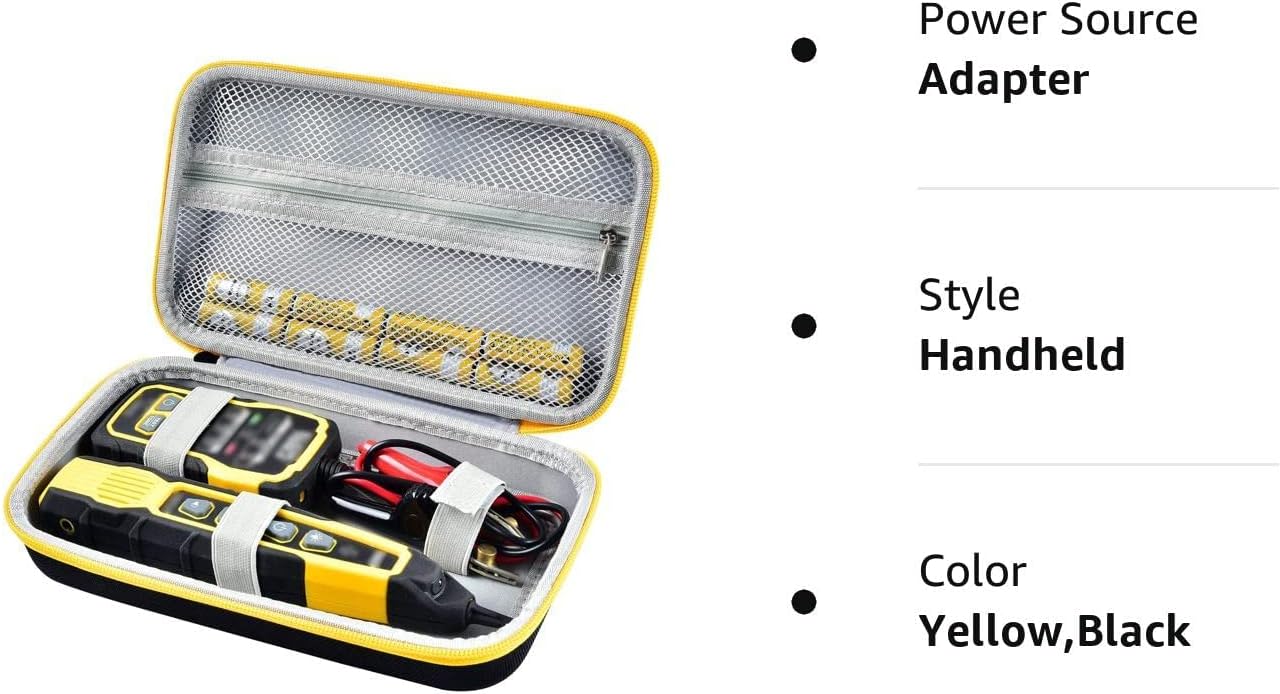 Case for Klein Tools VDV500-705/820/063 Wire Tracer Tone Generator,Bag Only | Probe Kit Continuity Tester Holder, for Ethernet / Telephone / Speaker / Coax / Cable Toner, for Electricians, Jet Black