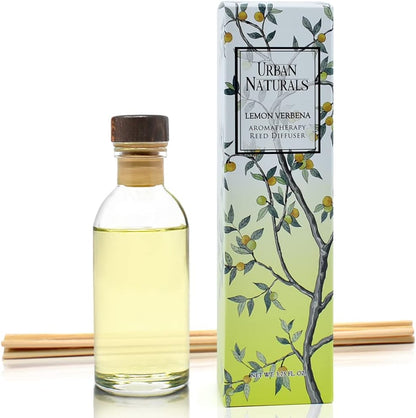 Urban Naturals Smoked Vanilla Reed Diffuser Set with Vanilla Bean, Sandalwood & Leather | Made in the USA - Colors A