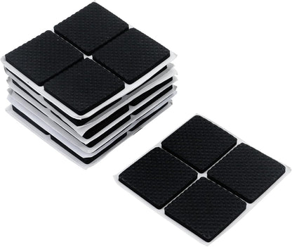 Antrader 1.5 Inch Self-Stick Furniture Round Felt Pads Wood Floor Protectors – Protect Your Hard Floors from Furniture Scratches, Pack of 48, Black