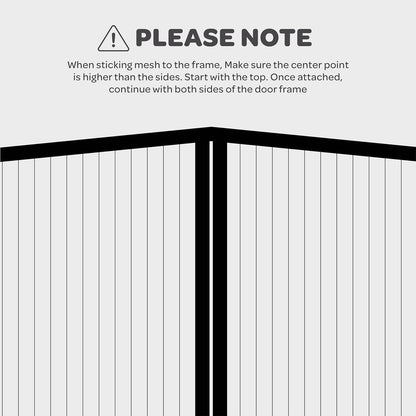 Magnetic Screen Door, Hands-Free Kid/Pet-Friendly Walk Through - Self Magnetic Closure Screen Door Mesh, Stay-Open Option with Buckles - Keeps Bugs Out Lets Breeze in, Fits Door Size (39.4" x 82.7")