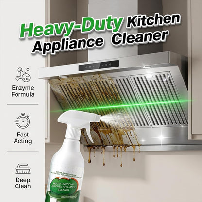 Kitchen Cleaner Spray, Heavy Duty Oil Stain Remover, Multi-Purpose Household Cleaner for Cooktop, Oven, Stove, Range Hood, Fast Grease Cleaning, 100ml/3.38 Fl.Oz (1)