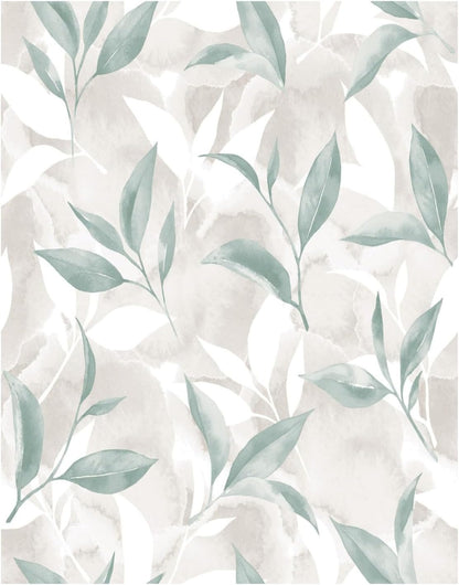 Peel and Stick Wallpaper Roll 17.5 x 216 Whispering Tales Design in Vinyl Sticker Paper for Accent Panels, Bedroom, Kitchen, Office or Shelf Liner