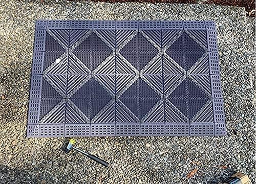 Outdoor Entrance Mat, EVA Heavy Duty Door Mat, Doormat scrpper with Nylon Brush, Non Skid, Easy Clean, for Patio Entry,Boot Scraper,DIY Assembly USD$4590USD$45.9