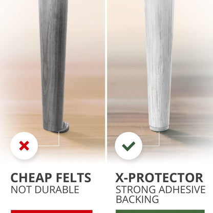 X-PROTECTOR 357 pcs Premium Huge Pack Felt Furniture Pads! Quantity of Furniture Sliders with Many Big Sizes – Your Ideal Floor Protectors. Protect Your Hardwood & Laminate Floor!
