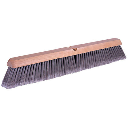 Weiler 42042 24" Fine Sweep Floor Brush, Flagged Silver Polystyrene Fill, Natural