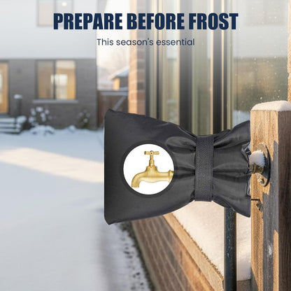 Outdoor Faucet Covers for Winter Freeze Protection, 2026 Upgraded Insulated Spigot Cover, Waterproof Outside Garden Faucet Socks for Winter, Patio Home Must-Have Hose Bib Covers (Black, 1pcs)