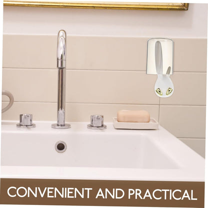 Zerodeko Wall-Mounted Toothbrush Holder with Cup and Cover Easy Installation Bathroom Organizer for Toothbrushes and Cups Space-Saving Design for Home and Dorm Use
