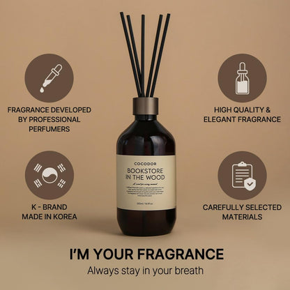 COCODOR Premium Reed Diffuser/Black Cherry /16.9oz /2 Pack/Large Capacity Fragrance Scent Oil Stick Diffuser Set for Bedroom Bathroom Home Décor