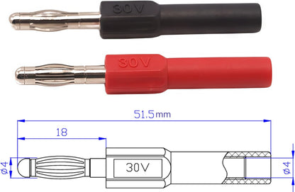 Test Lead Set,4mm Banana Plug (TH-6-KIT)