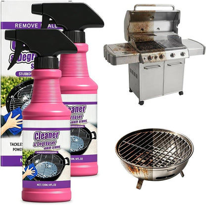 Fast Acting Heavy Duty Grill Degreaser Spray, 2026 New BBQ Oven Cleaner, Multi-Surface Grease Remover for Grates, Cookware, Baking Sheets, Powerful Kitchen Cleaner