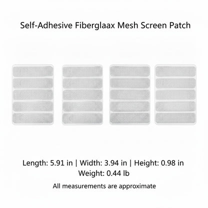 Self-Adhesive Fiberglass Screen Patch Kit for Windows and Doors, No Frame Removal Needed, Multicolor Mesh Repair