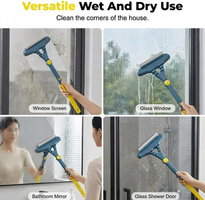 2-in-1 Window Screen Cleaning Brush Set, 2026 New Window Screen Cleaner Multi-Purpose Cleaning Brush, Double Sided Wet & Dry Dual Use for Patio, Door, Porch Screens (2PCS)