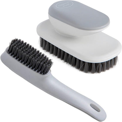 Laundry Scrub Brush 2 Pack Soft Bristle Brush Cleaning Brush for Stains Clothes Scrubbing Brush Household Cleaning Tool for Bathroom Countertops Bathtubs