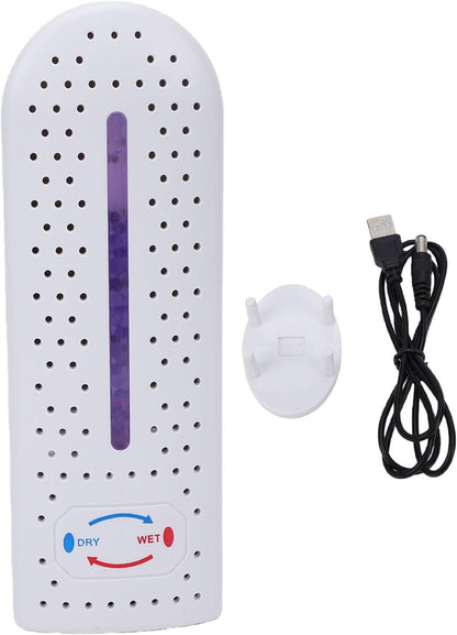 Jiawu Dehumidifier, Rechargeable Cordless Quiet Portable Moisture Absorber, Mini Dehumidifier with Visual Saturation Indicator for Bathroom Closet Wardrobe Car Bedroom