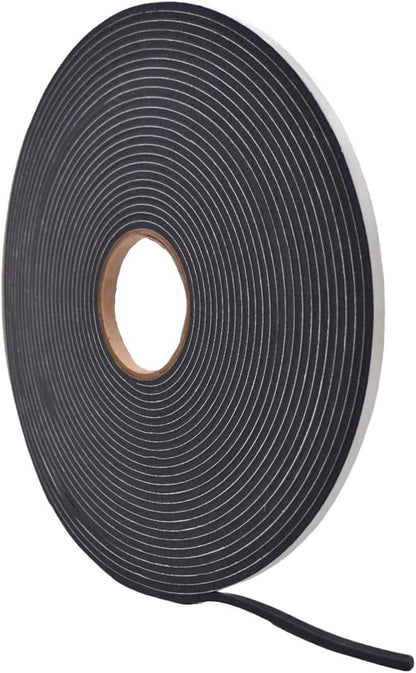 WOD Insulation Foam Tape Self Adhesive - 1/16 Thick x 3/16 Width - 150 feet - Made in USA Weather Stripping, HVAC, Sealing Doors, Windows, Pipes, Cooling, Sound Proof, and Air Conditioning.