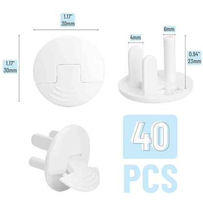 Bates- Outlet Covers Child Proof, 10 Pack, White, 3 Prong Outlet Covers
