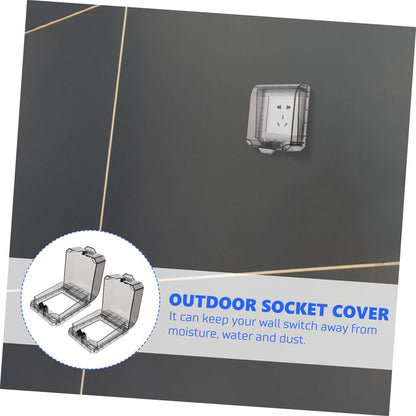 Outanaya Waterproof Outdoor Socket Cover In-Use Design Weatherproof Electrical Outlet Protection for GFCI and Decorator Outlets 1 Set