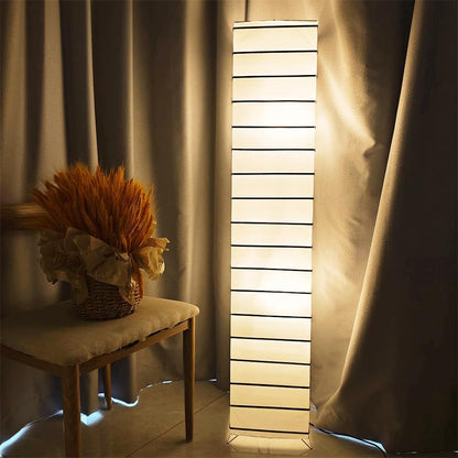 YY YEARCHY Floor Lamp Paper Lamp Japanese Standing Lamps with Rice Paper Shade for Bedroom Livingroom Slim