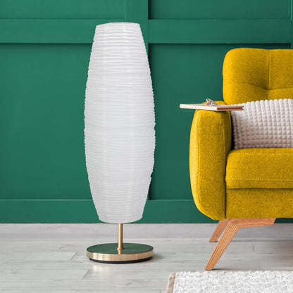 Abaodam Paper Floor Lamp Shade Replacement Foldable Standing Lamp Shade Light Cover for Floor Light, 43" Tall Japanese Rice Paper Lampshade for Home, Bedroom, Living Room