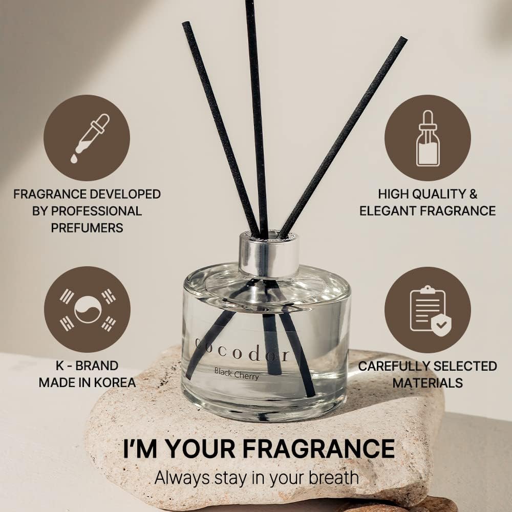 COCODOR Signature Reed Diffuser/Woody Hotel / 6.7oz(200ml) / 2 Pack/Reed Diffuser, Reed Diffuser Set, Oil Diffuser & Reed Diffuser Sticks, Home Decor & Office Decor, Fragrance and Gifts, Mother's Day