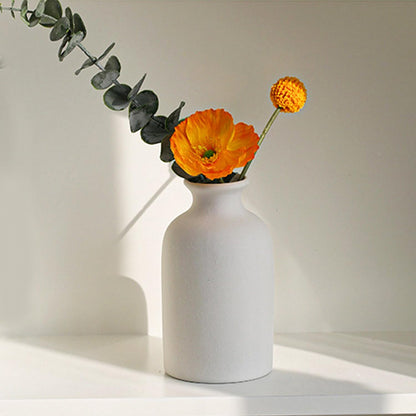 Modern Small Flower Vases 8 Pack - Ceramic, White