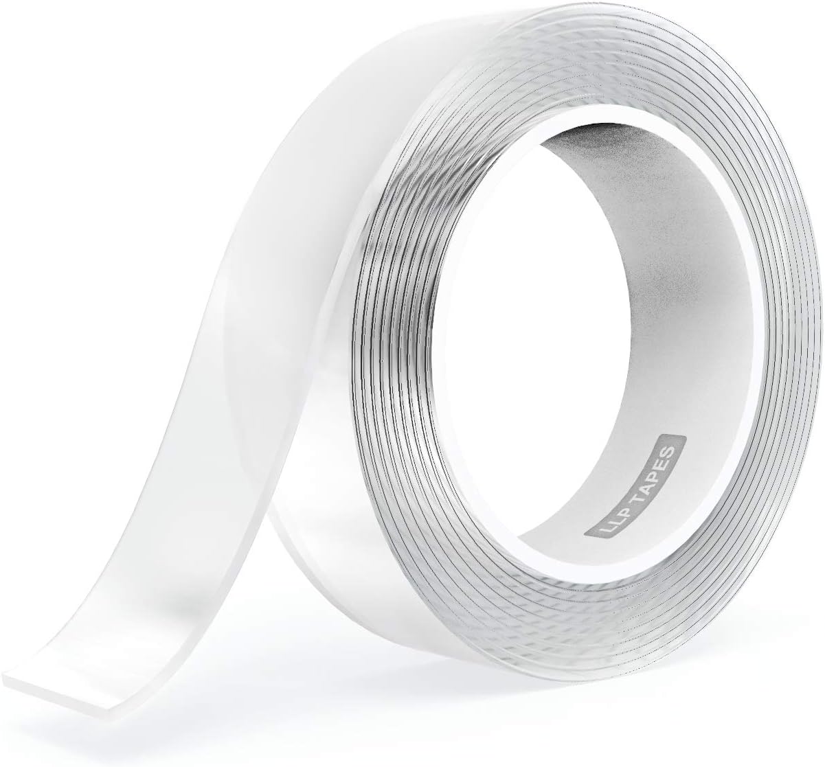 LLPT Double Sided Clear Nano Tape, 2.36 Inch x 16.5 Feet, 1 Pack | Strong Adhesive, Heavy Duty, Gel Tape Clear, Traceless Washable, No Residue for Home Office Store Deco Card Poster Photo Wall