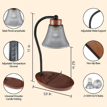 mocosa Candle Warmer Lamp with Adjustable Height Dimmable for New Home Decor Electric Candle Warmer for Jar Candles Birthday Gifts for Women Mom(Hummingbird)