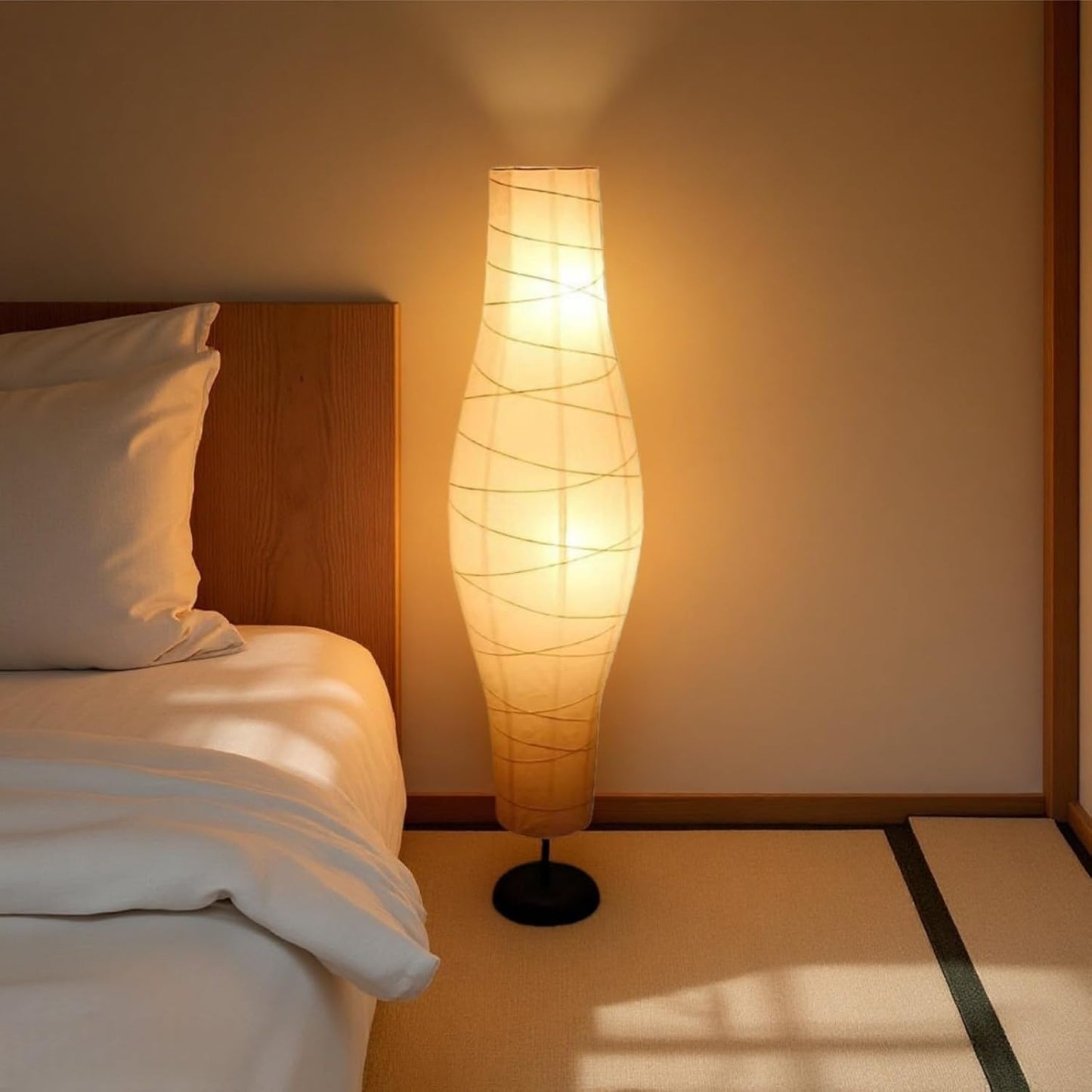 Paper Floor Lamp Shade White Rice Paper Lampshades Replacement Lamp Cover Floor Lamp Cover Replacement for Bedroom Living Room